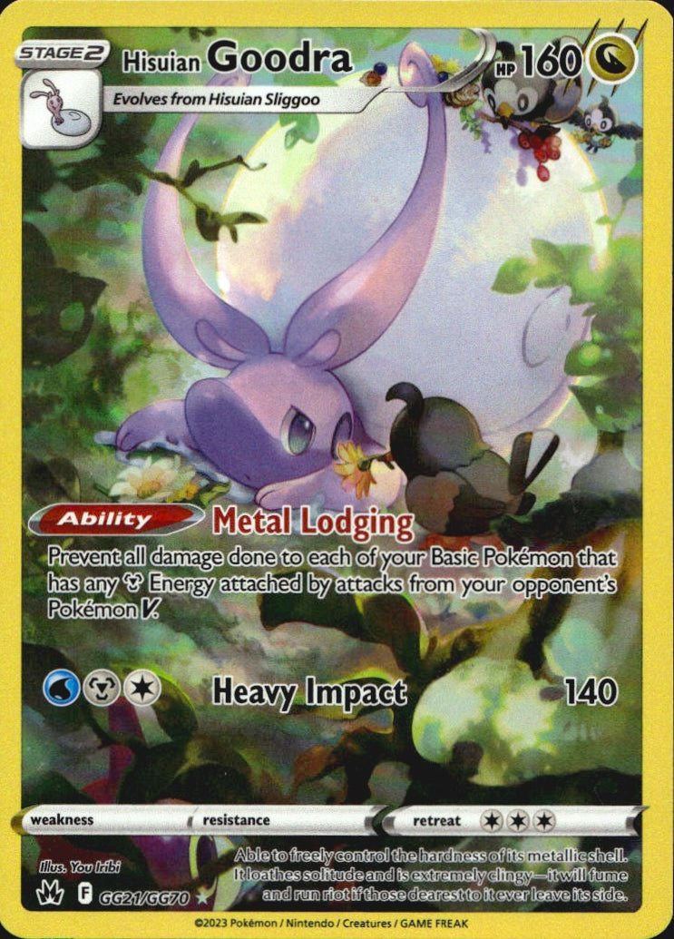 Hisuian Goodra GG21/GG70 Holo Crown Zenith Galarian Gallery Pokemon NM