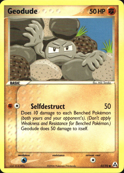 Geodude 53/92 Common Legend Maker Pokemon Near Mint