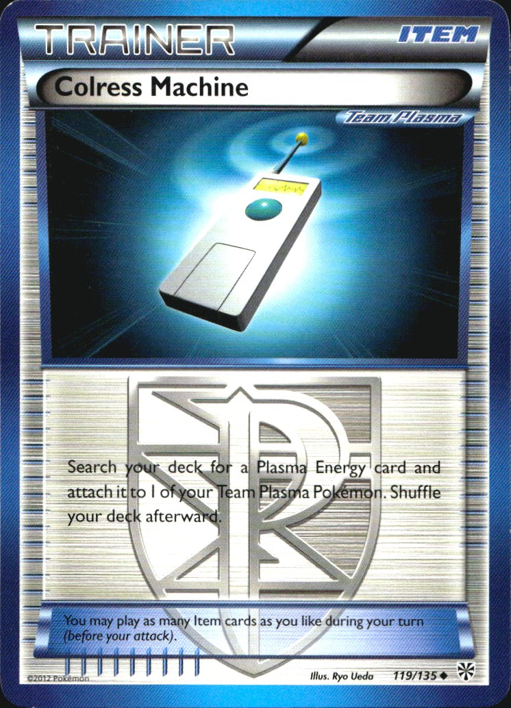 Colress Machine 119/135 Uncommon Plasma Storm Pokemon Near Mint