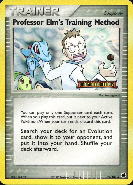 Professor Elm's Training Method 79/101 Dragon Frontiers Pokemon Reverse Holo NM