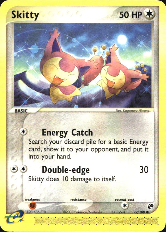 Skitty 79/100 Common Sandstorm Pokemon Near Mint