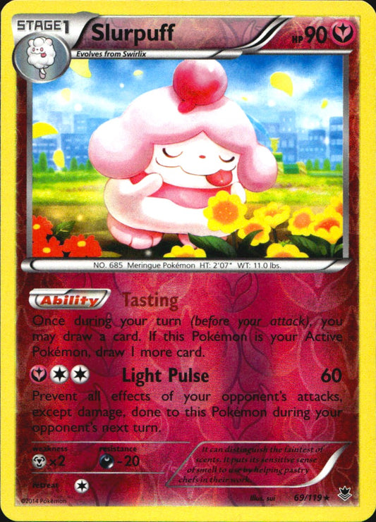 Slurpuff 69/119 Rare Phantom Forces Pokemon Reverse Holo Near Mint