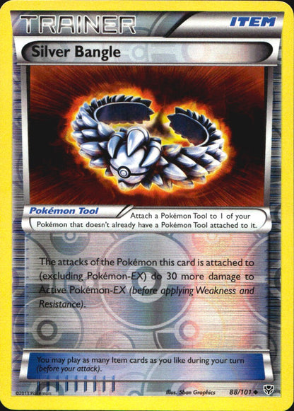 Silver Bangle 88/101 Uncommon Plasma Blast Pokemon Reverse Holo Near Mint