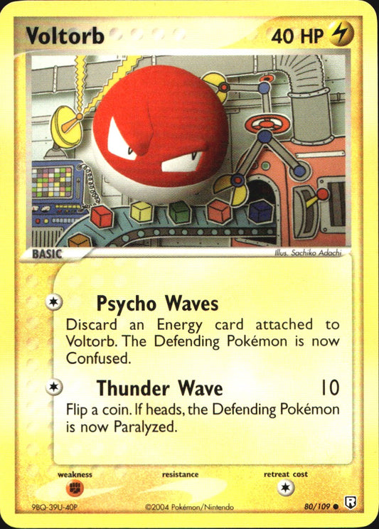 Voltorb 80/109 Common Team Rocket Returns Pokemon Near Mint