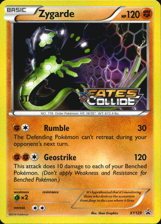Zygarde XY129 Staff Promo XY Black Star Promos Pokemon Near Mint