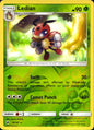 Ledian 10/147 Rare Burning Shadows Pokemon Reverse Holo Near Mint