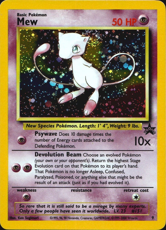 Mew 9 Promo Wizards Black Star Promos Pokemon Near Mint