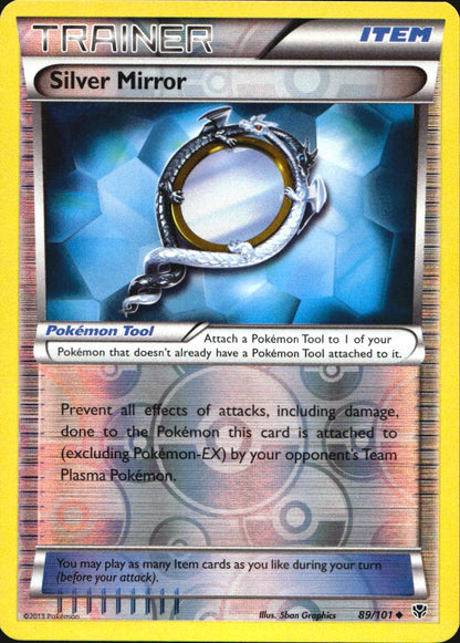 Silver Mirror 89/101 Uncommon Plasma Blast Pokemon Reverse Holo Near Mint