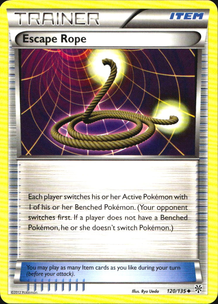 Escape Rope 120/135 Uncommon Plasma Storm Pokemon Near Mint