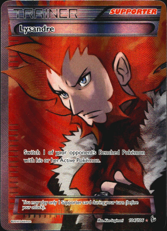 Lysandre 104/106 Rare Ultra Flashfire Pokemon Near Mint