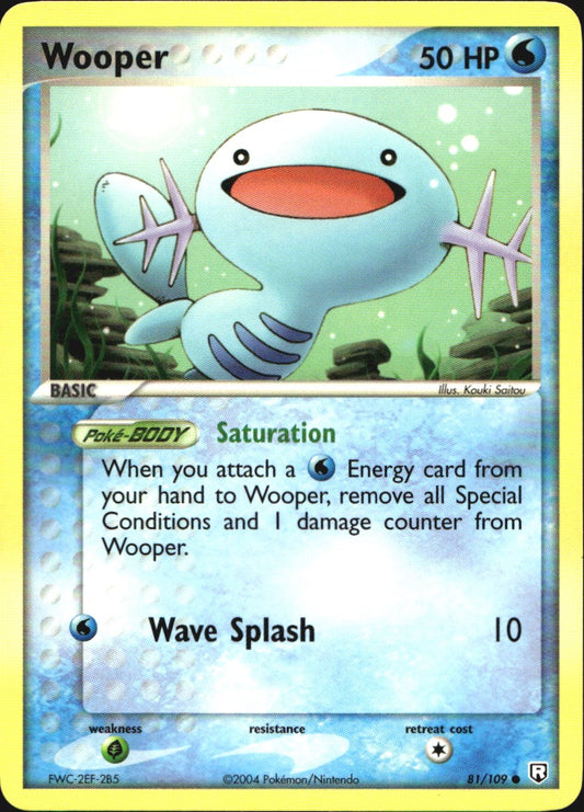 Wooper 81/109 Common Team Rocket Returns Pokemon Near Mint