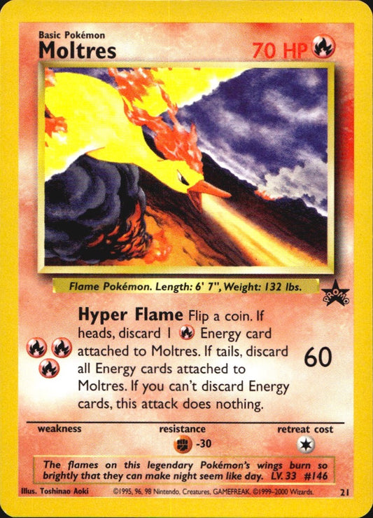 Moltres 21 Promo Wizards Black Star Promos Pokemon Near Mint