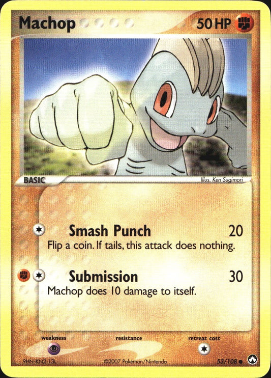 Machop 53/108 Common Power Keepers Pokemon Near Mint