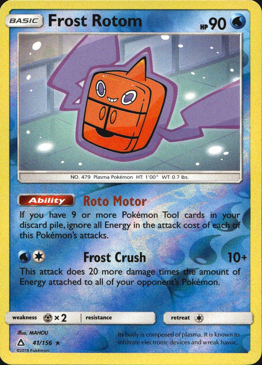 Frost Rotom 41/156 Rare Ultra Prism Pokemon Reverse Holo Near Mint