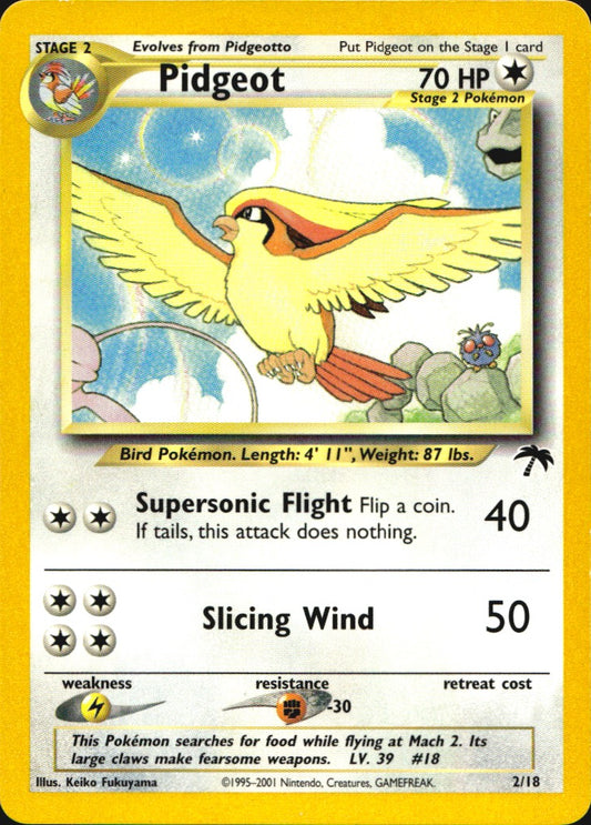 Pidgeot 2/18 Southern Islands Pokemon Near Mint