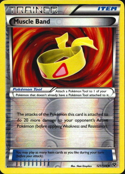 Muscle Band 121/146 Uncommon XY Pokemon Reverse Holo Near Mint