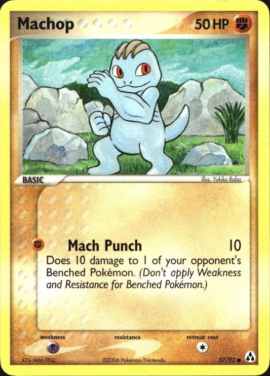 Machop 57/92 Common Legend Maker Pokemon Near Mint