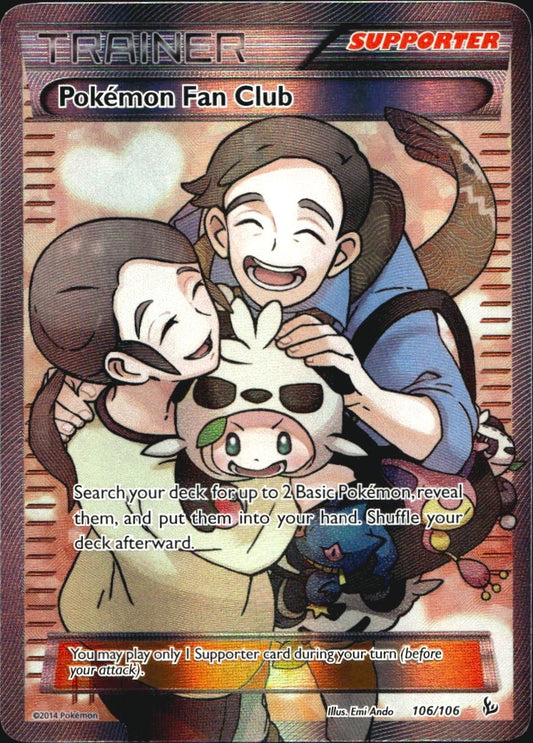 Pokemon Fan Club 106/106 Rare Ultra Flashfire Pokemon Near Mint