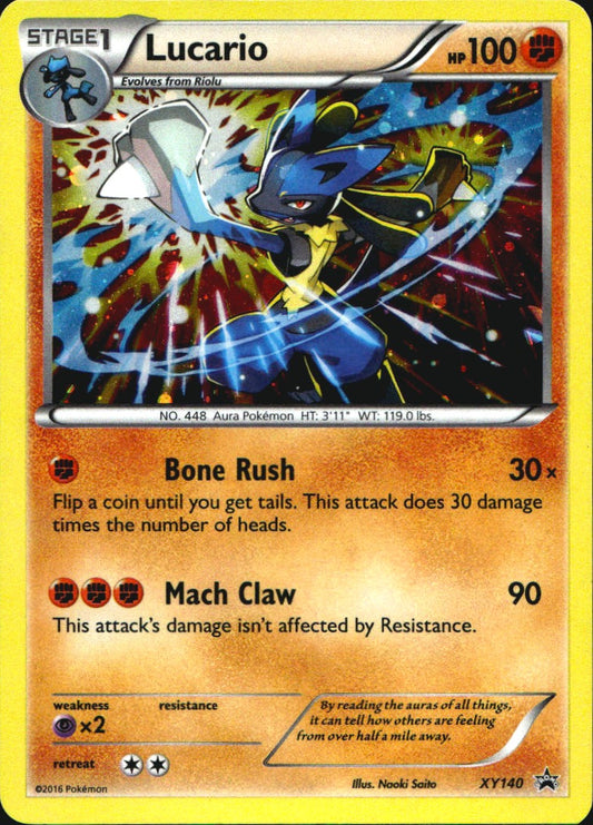 Lucario XY140 Promo XY Black Star Promos Pokemon Near Mint