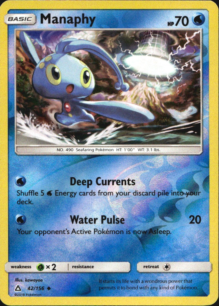 Manaphy 42/156 Uncommon Ultra Prism Pokemon Reverse Holo Near Mint