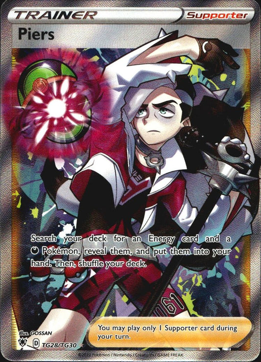 Piers TG28/TG30 Rare Ultra Astral Radiance Trainer Gallery Pokemon Near Mint