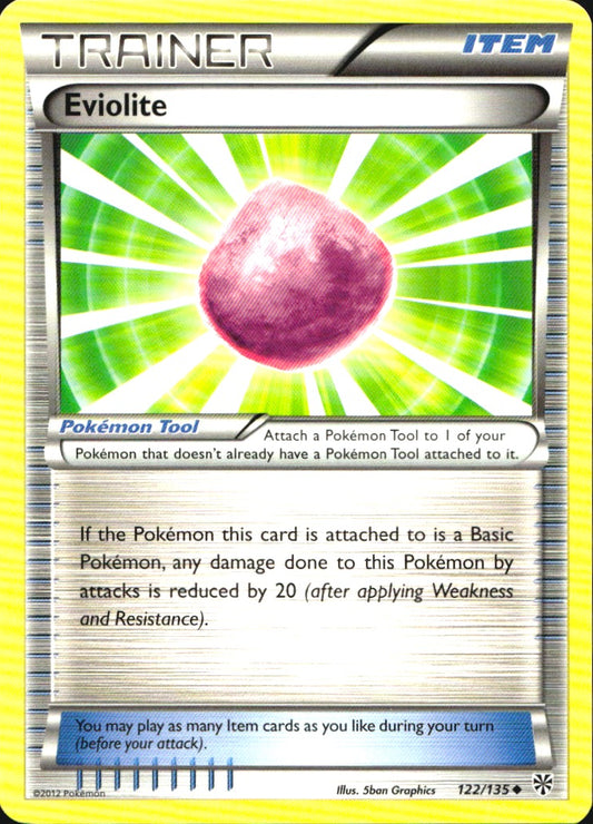 Eviolite 122/135 Uncommon Plasma Storm Pokemon Near Mint