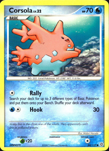 Corsola 84/132 Common Secret Wonders Pokemon Near Mint
