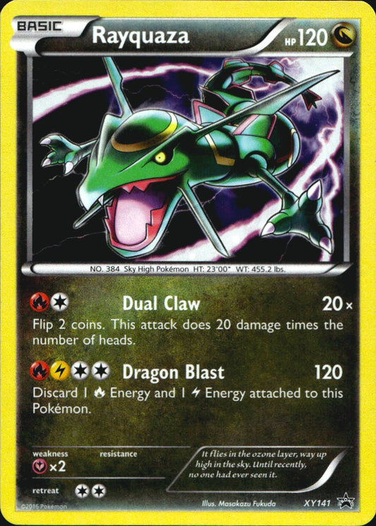 Rayquaza XY141 Promo XY Black Star Promos Pokemon Near Mint