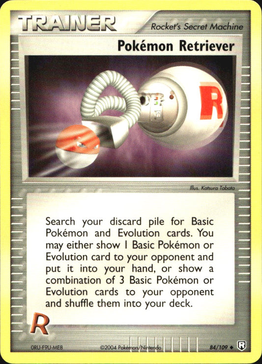 Pokemon Retriever 84/109 Uncommon Team Rocket Returns Pokemon Near Mint