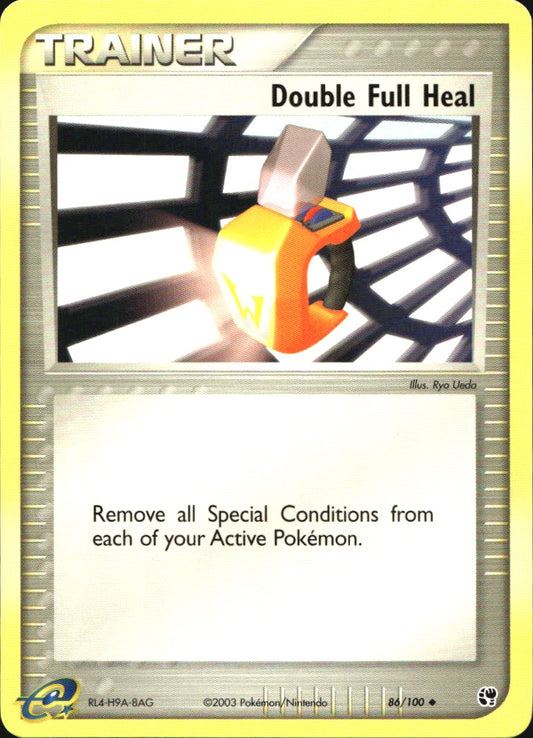 Double Full Heal 86/100 Uncommon Sandstorm Pokemon Near Mint