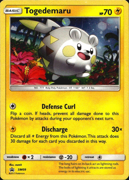 Togedemaru SM09 Promo SM Black Star Promos Pokemon Near Mint