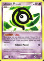 Unown [C] 67/130 Uncommon Diamond & Pearl Pokemon Near Mint