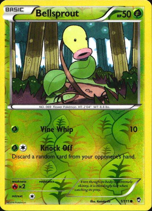 Bellsprout 1/111 Common Furious Fists Pokemon Reverse Holo Near Mint