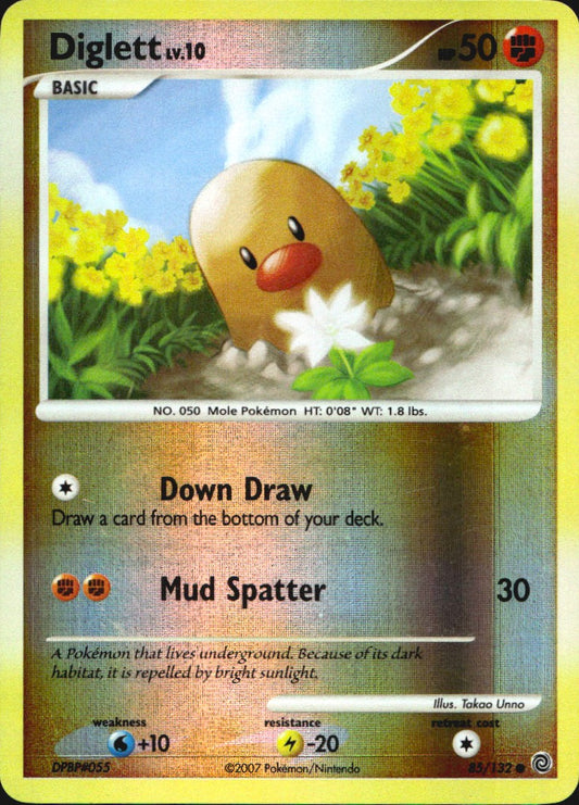 Diglett 85/132 Common Secret Wonders Pokemon Reverse Holo Near Mint