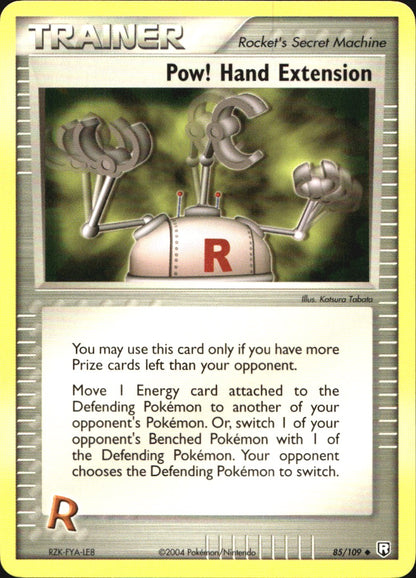 Pow! Hand Extension 85/109 Uncommon Team Rocket Returns Pokemon Near Mint