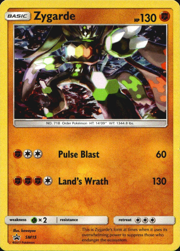 Zygarde SM15 Promo SM Black Star Promos Pokemon Near Mint