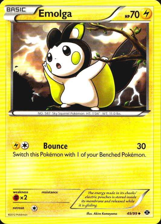 Emolga 49/99 Uncommon Next Destinies Pokemon Near Mint