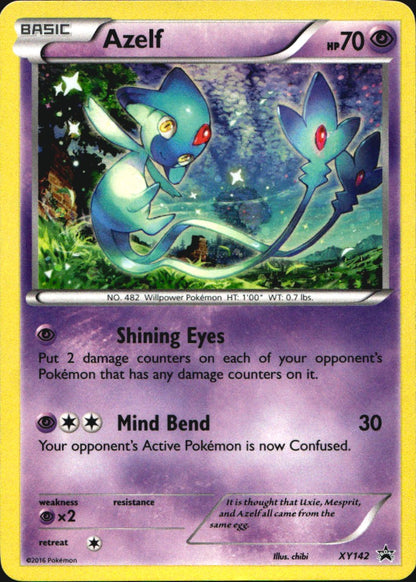 Azelf XY142 Promo XY Black Star Promos Pokemon Near Mint
