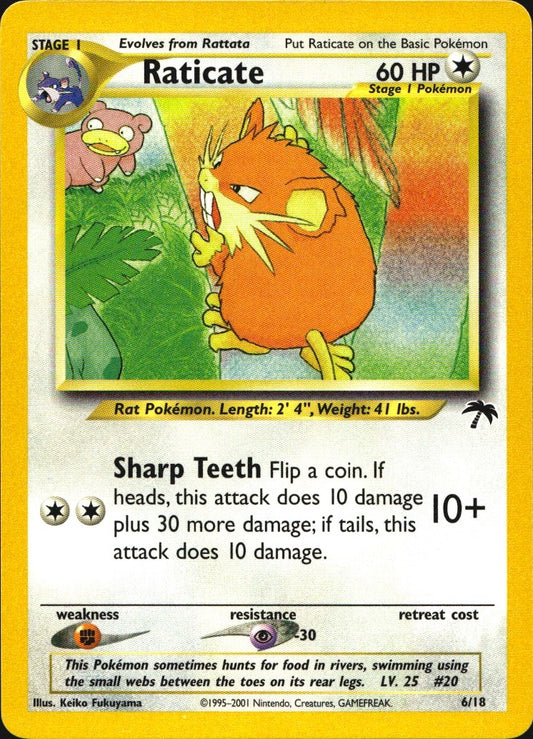 Raticate 6/18 Southern Islands Pokemon Near Mint