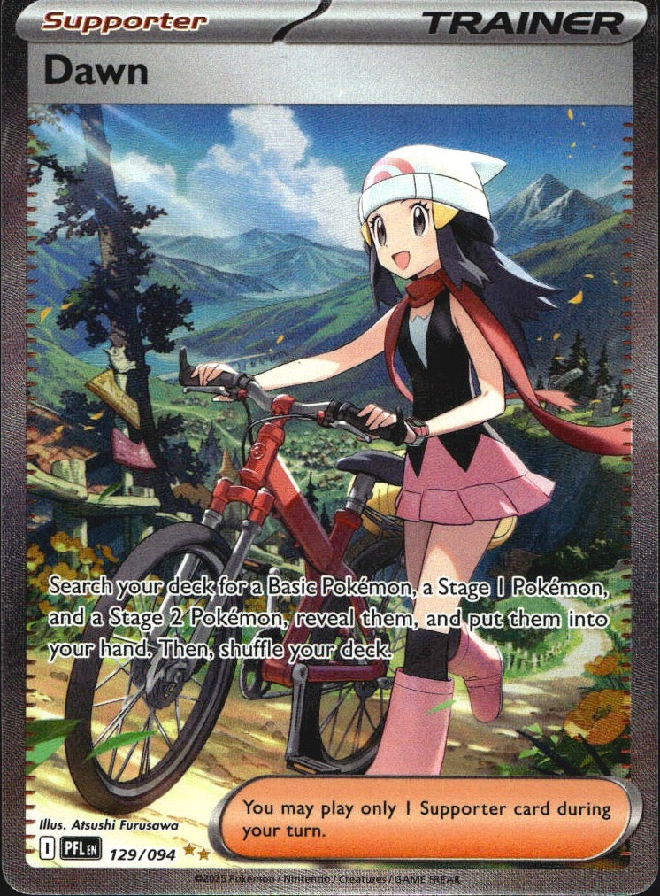 Dawn 129/094 Special Illustration Rare Phantasmal Flames Pokemon Near Mint