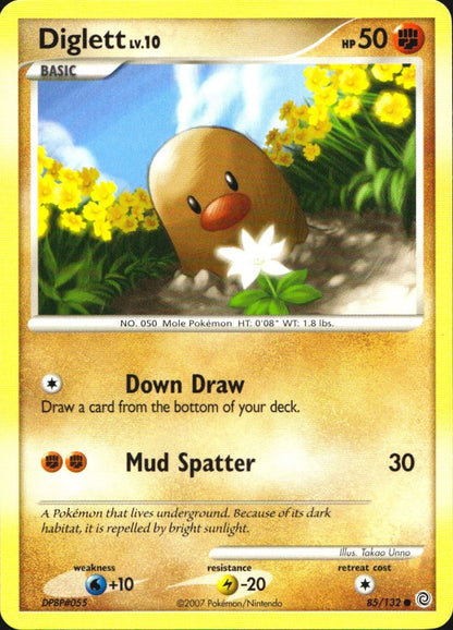 Diglett 85/132 Common Secret Wonders Pokemon Near Mint
