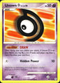Unown [D] 68/130 Uncommon Diamond & Pearl Pokemon Near Mint