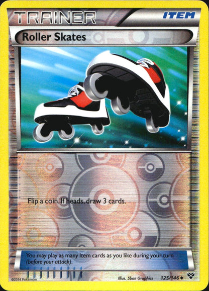 Roller Skates 125/146 Uncommon XY Pokemon Reverse Holo Near Mint