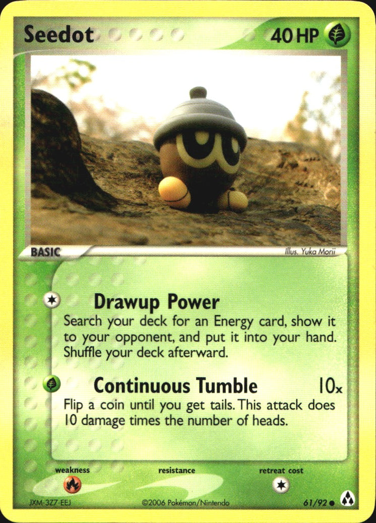 Seedot 61/92 Common Legend Maker Pokemon Near Mint