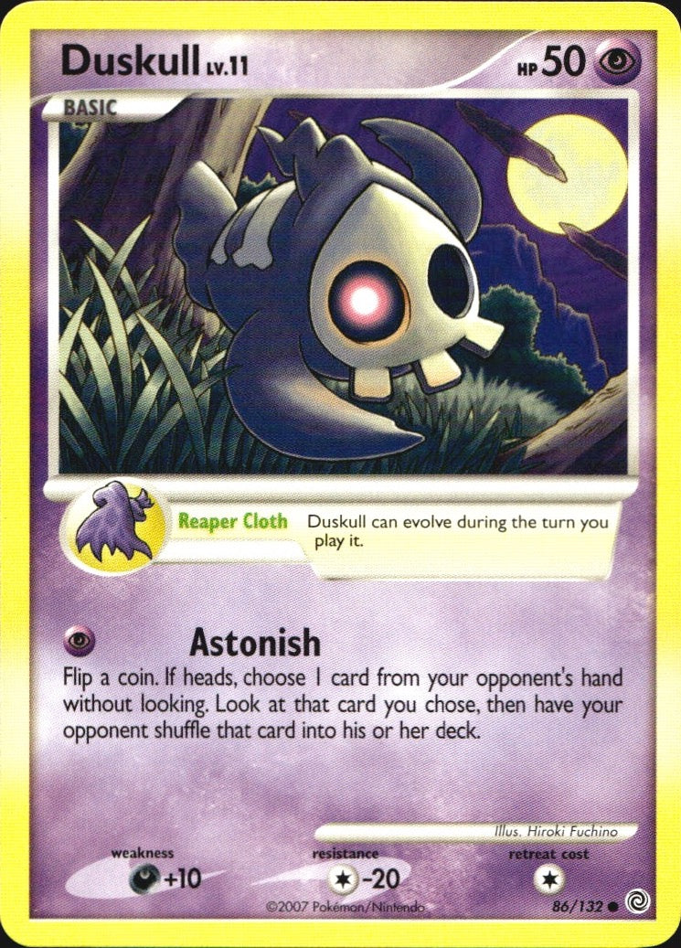 Duskull 86/132 Common Secret Wonders Pokemon Near Mint