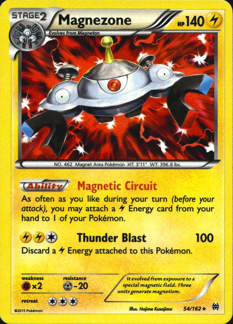 Magnezone 54/162 Holo Rare BREAKthrough Pokemon Near Mint