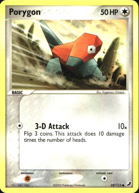 Porygon 69/115 Common Unseen Forces Pokemon Near Mint