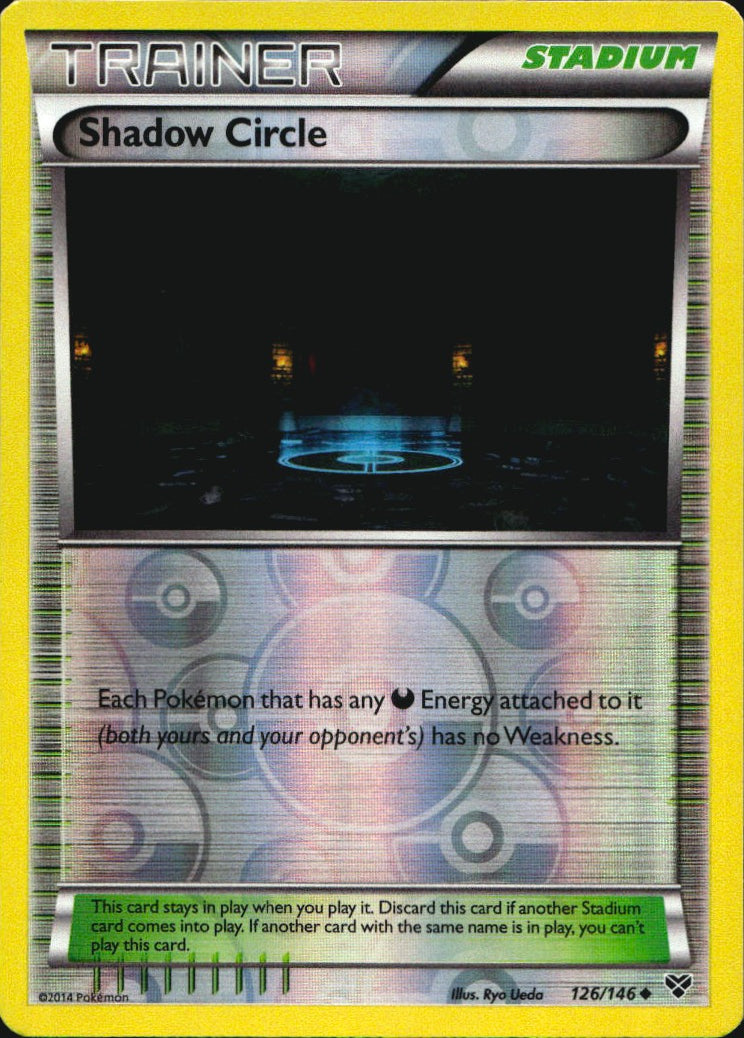 Shadow Circle 126/146 Uncommon XY Pokemon Reverse Holo Near Mint