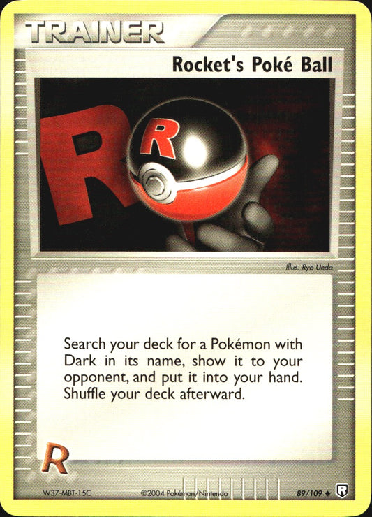 Rocket's Poke Ball 89/109 Uncommon Team Rocket Returns Pokemon Near Mint