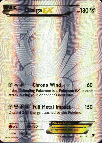 Dialga EX 122/119 Secret Rare Phantom Forces Pokemon Near Mint